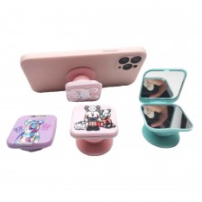 Airbag bracket Phone Holder with Make Up Mirror